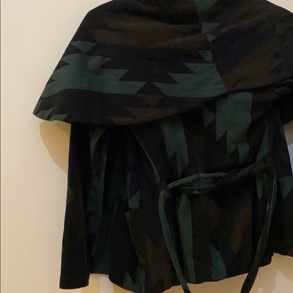 Monrow Printed Wrap Jacket Sz S